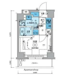 リヴシティ横濱インサイト【4階】の間取り
