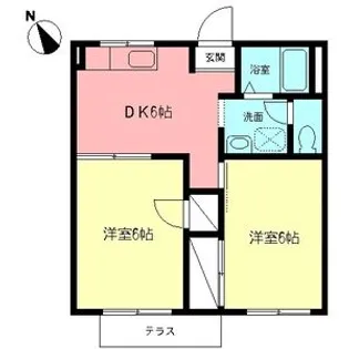 セカンドプレジデント【1階】の間取り