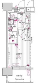 グランド・ガーラ川崎西口【10階】の間取り