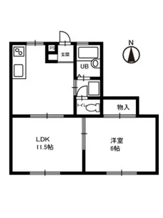 プレジオH1【1階】の間取り