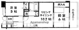 サンパレス横浜【6階】の間取り
