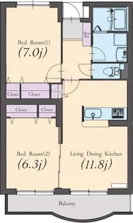 トーラス【1階】の間取り
