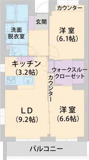 パラッツォ淵野辺 I【2階】の間取り