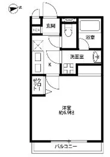 アムール KURITA【2階】の間取り