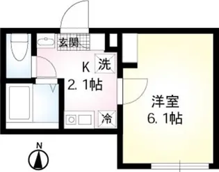 コンフォート川崎【2階】の間取り