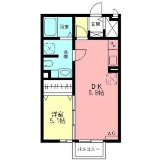 シティーパル楓【2階】の間取り