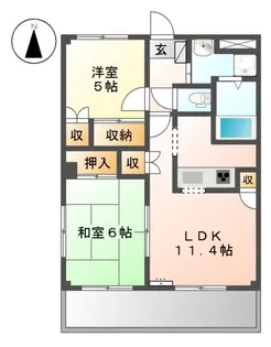 チェリーヒルズ新横浜北【2階】の間取り
