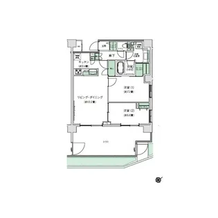 スタイリオ梶が谷【1階】の間取り