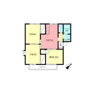 ライフコア萩A【2階】の間取り