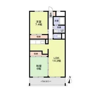 リバティハウス【1階】の間取り