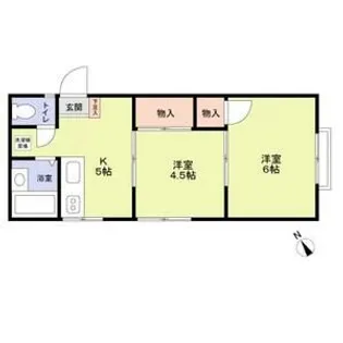 エステート33【201号室】の間取り