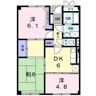 サンベールヒルズ【1階】の間取り