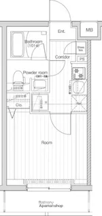 プレミアムキューブ川崎【2階】の間取り