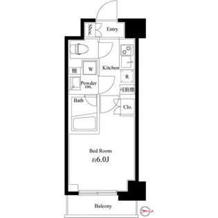 ハーモニーレジデンス武蔵小杉002【7階】の間取り