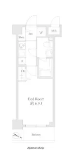 ドゥーエ新川崎【2階】の間取り