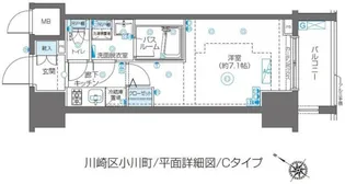 ZOOM川崎SECOND【10階】の間取り