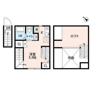 クリア町田【2階】の間取り