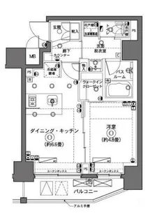 ZOOM横浜【10階】の間取り