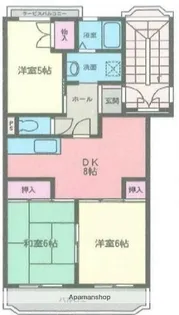 クレール横山【1階】の間取り