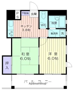 トラストワンビル20【5階】の間取り
