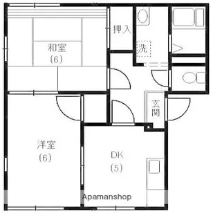 カーサやよいA【1階】の間取り