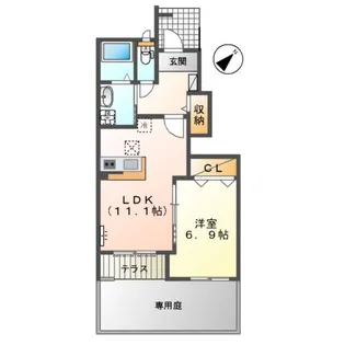 セレーノコトー【1階】の間取り