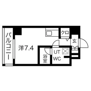 クラリッサ横浜ノワール【6階】の間取り
