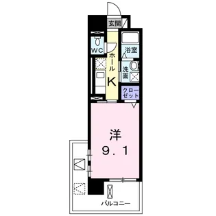 メルベージュ【5階】の間取り