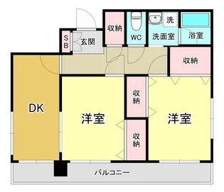 エステート浦賀【1階】の間取り