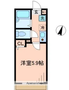 KAツルミ【1階】の間取り