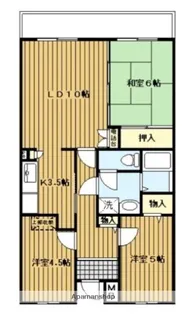 レジデンスせせらぎ【2階】の間取り