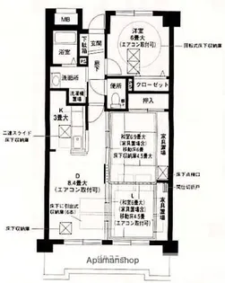 ピュア森の台【2階】の間取り