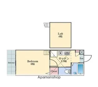 アザレ生麦A棟【2階】の間取り