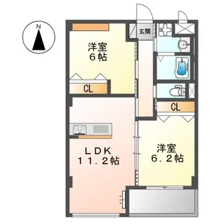 レジーナ(REGINA)【2階】の間取り