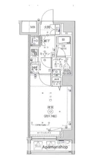 SQUARECITYYOKOHAMASHINKOYASU【10階】の間取り