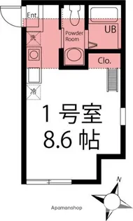 ハーミットクラブハウス戸塚D棟【1階】の間取り