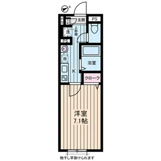 ヒルコート万騎が原【1階】の間取り
