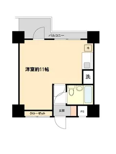 プラス・ワン横浜【7階】の間取り