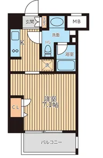 レジディア新横浜【3階】の間取り
