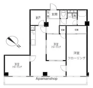 横浜天王町レジデンス【4階】の間取り