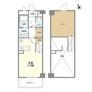 アスティオン高田【602号室】の間取り