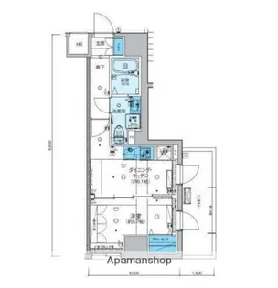 リヴシティ横濱新川町弐番館【7階】の間取り