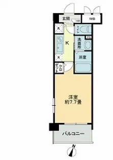 フェリース横濱【4階】の間取り