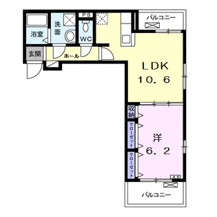 ピエ リヴェール【2階】の間取り