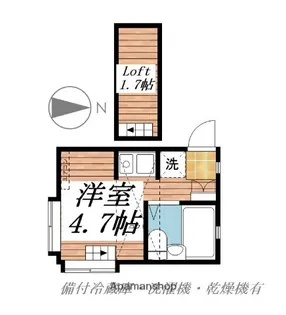 ピュアハウス藤棚三番館【206号室】の間取り