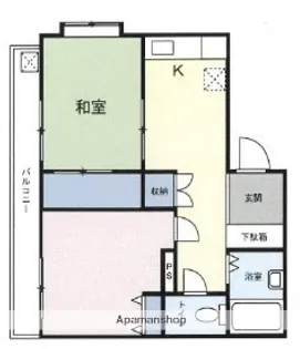 大倉山リバーサイドマンション【3階】の間取り