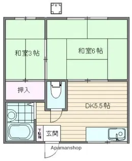 ウイングハイツ【1階】の間取り