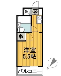 サンホワイト磯子【3階】の間取り