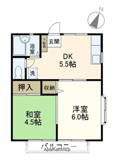 相沢グリーンハイツ【2階】の間取り
