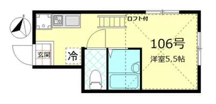 東京都大田区南久が原1丁目【アパート】の間取り